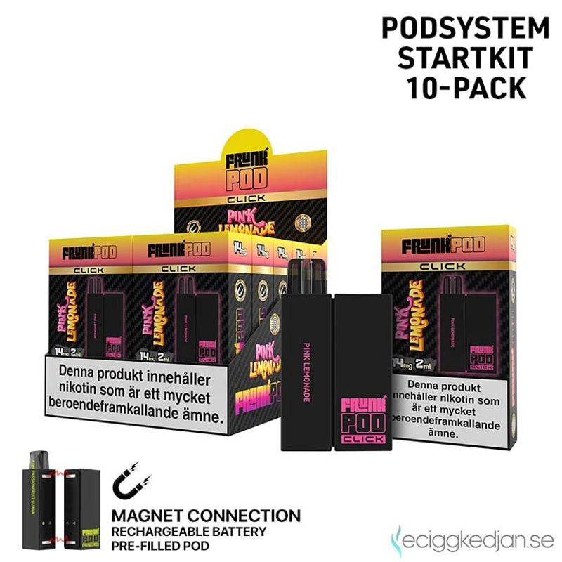 Pod Click Kit | Frunk | Pink Lemonade | Batteri inkl Förfylld Pod | 2*10pack | Limited Edition