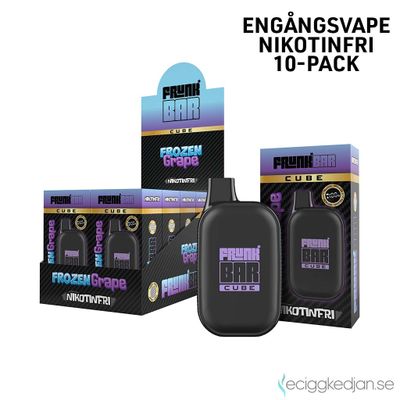 Frunk Bar Cube ZERO | Frozen Grape | Nikotinfri Engångsvape | 10pack
