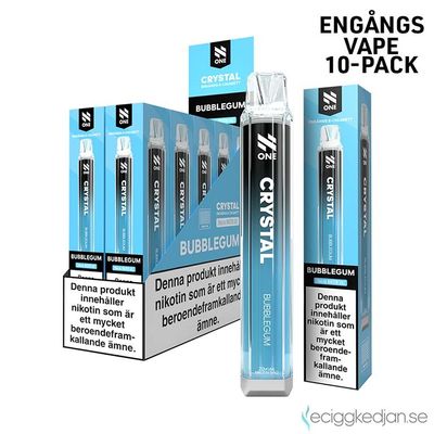 N One Crystal | Bubblegum | Engångsvape | 10pack