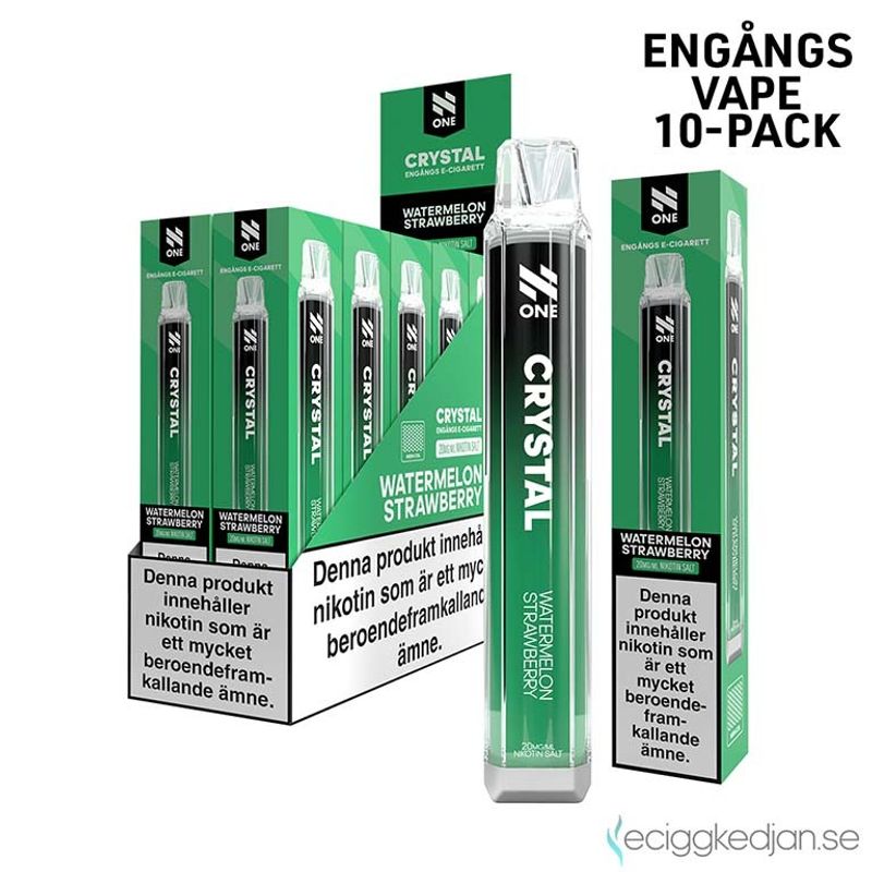 N One Crystal | Watermelon Strawberry | Engångsvape | 10pack