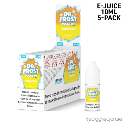 Dr Frost Polar Ice Nic Salt | Pineapple | 10ml E-Juice | 14,5mg Saltnikotin | 5pack