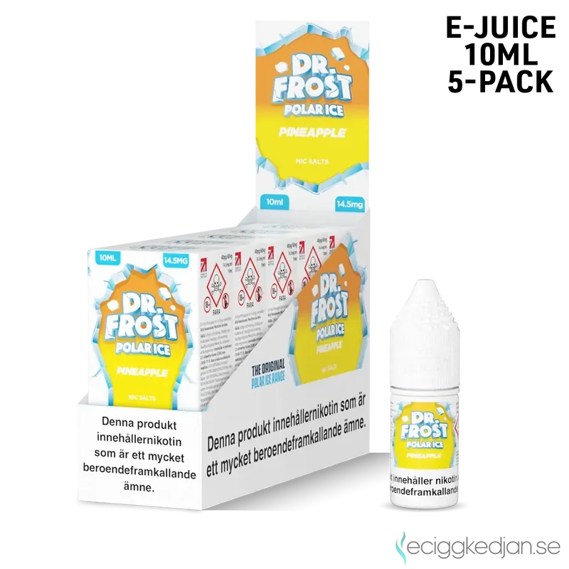 Dr Frost Polar Ice Nic Salt | Pineapple | 10ml E-Juice | 14,5mg Saltnikotin | 5pack