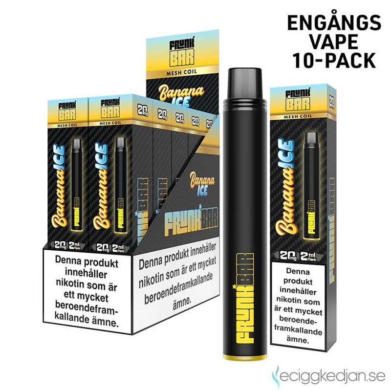 Frunk Bar | Banana Ice | Engångsvape | 10pack