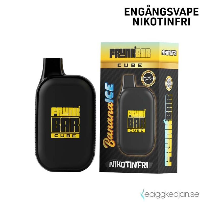 Frunk Bar Cube ZERO | Banana Ice | Nikotinfri Engångsvape