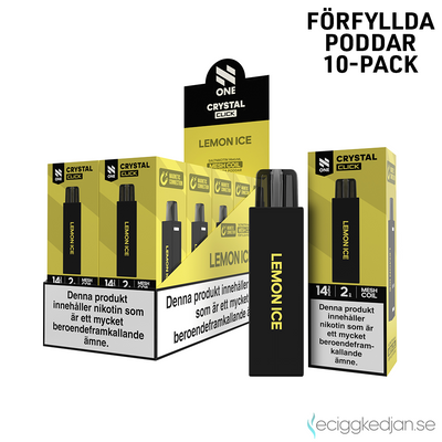 Pod Click | N One Crystal | Lemon Ice | Förfylld 14mg Pod | 10pack