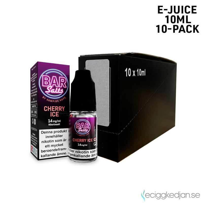 Bar Salts | Cherry Ice | 10ml E-Juice | 10pack