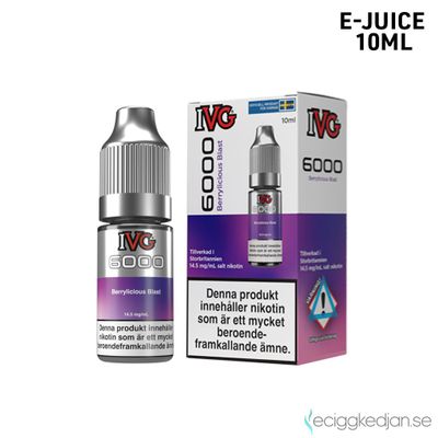 IVG 6000 | Berrylicious Blast | 10ml E-Juice | 14,5mg Saltnikotin