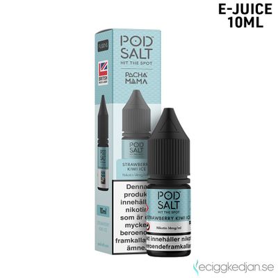 Pod Salt Fusion | Pacha Mama Strawberry Kiwi Ice | 10ml E-Juice