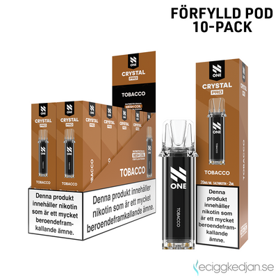 N One Crystal PRO | Tobacco | Förfylld Pod | 10pack