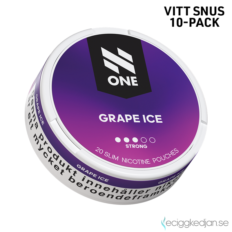 N One Slim | Grape Ice | All White | 10pack