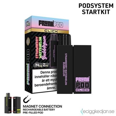 Pod Click Kit | Frunk | Strawberry Watermelon Bubblegum | Batteri inkl Förfylld Pod