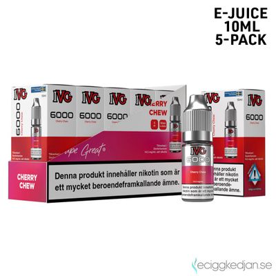 IVG 6000 | Cherry Chew | 10ml E-Juice | 14,5mg Saltnikotin | 5pack
