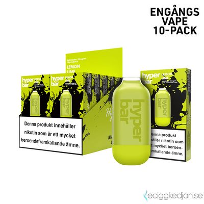 Hyper Bar | Lemon Lime | Engångsvape | 10pack