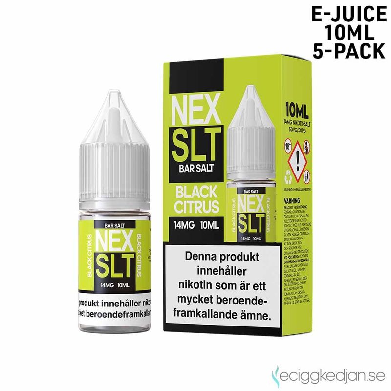 NEX SLT Fruits | Black Citrus | 10ml E-Juice | 5pack