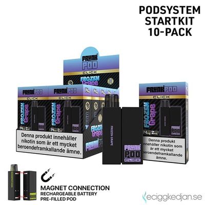 Pod Click Kit | Frunk | Frozen Grape | Batteri inkl Förfylld Pod | 2*10pack | Limited Edition