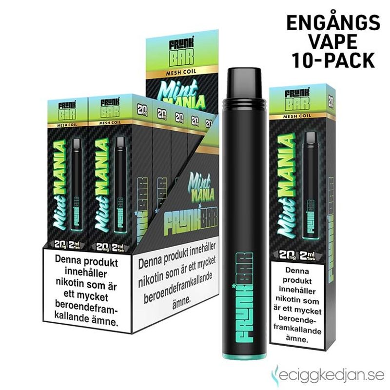 Frunk Bar | Mint Mania | Engångsvape | 10pack