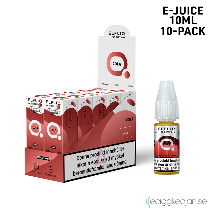 Elfliq | Cola | 10ml E-Juice | 10pack