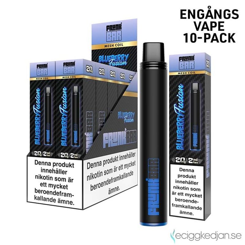 Frunk Bar | Blueberry Fusion | Engångsvape | 10pack
