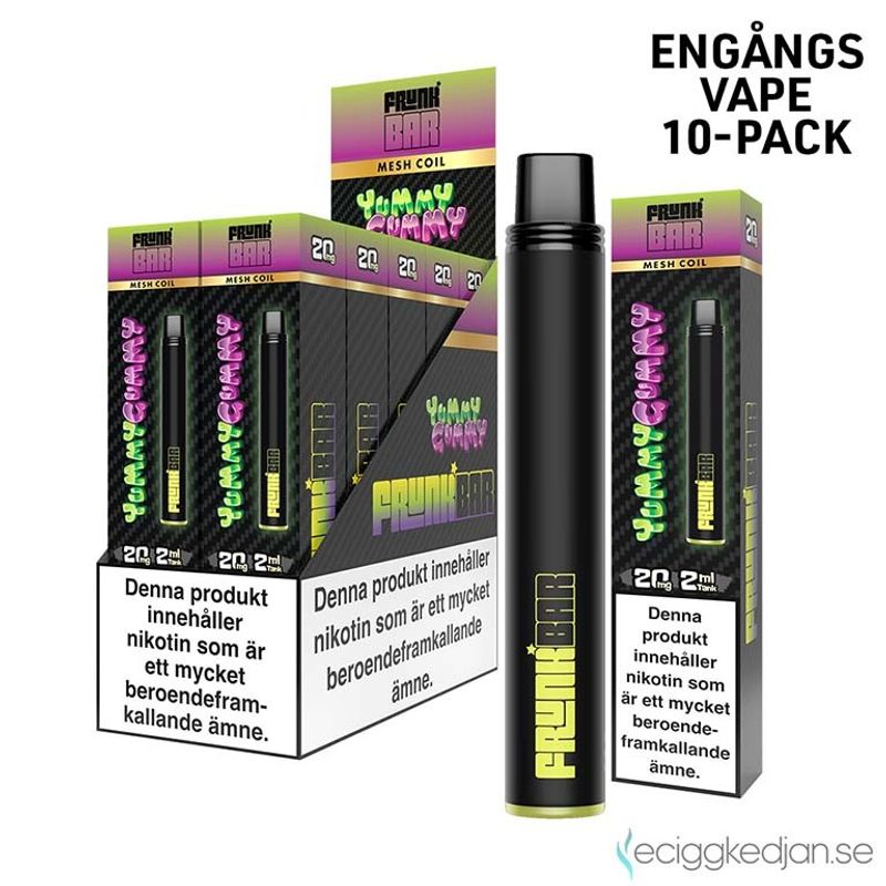 Frunk Bar | Yummy Gummy | Engångsvape | 10pack