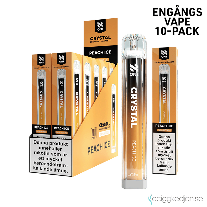 N One Crystal | Peach Ice | Engångsvape | 10pack