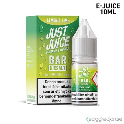 Just Juice Bar | Lemon Lime | 10ml E-Juice