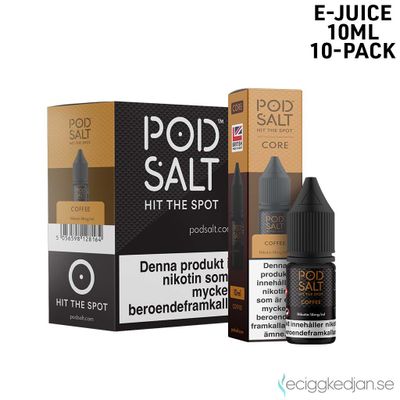 Pod Salt Core | Coffee | 10ml E-Juice | 10pack