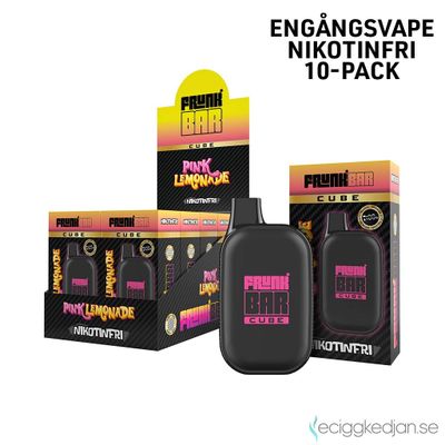 Frunk Bar Cube ZERO | Pink Lemonade | Nikotinfri Engångsvape | 10pack