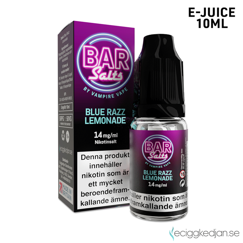 Bar Salts | Blue Razz Lemonade | 10ml E-Juice