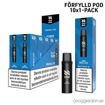 N One Pod V2 | Vim Bull ICE | Förfylld Pod | 10pack