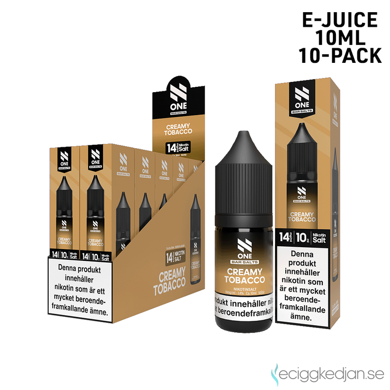 N One Crystal | Creamy Tobacco | 10ml E-Juice | 10pack