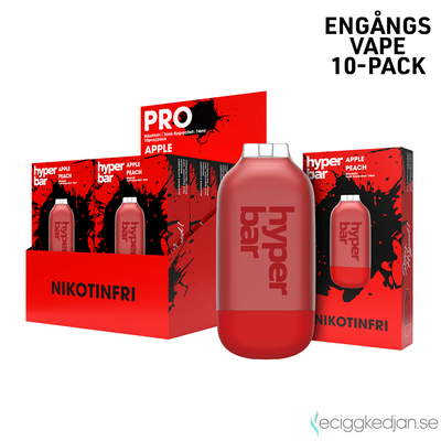 Hyper Bar ZERO | Apple Peach | Engångsvape | 10pack
