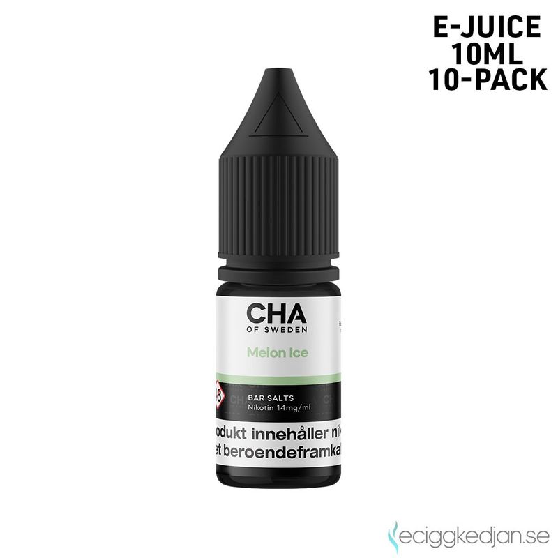 CHA of Sweden Ice Edition | Melon Ice | 10ml E-Juice | 10pack