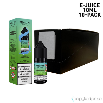 Elux Legends | Blueberry Bubblegum | 10ml E-Juice | 10pack