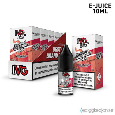 IVG Salts | Strawberry Watermelon Chew | 10ml E-Juice | 14,5mg Saltnikotin | 5pack