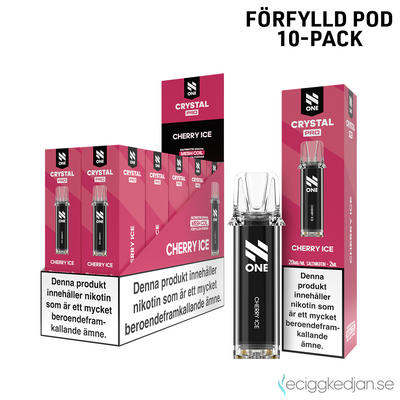 N One Crystal PRO | Cherry Ice | Förfylld Pod | 10pack