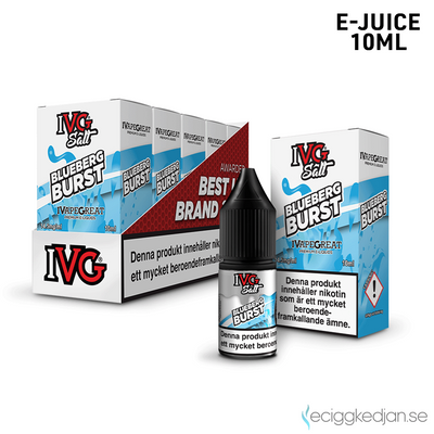 IVG Salts | Blueberg Burst | 10ml E-Juice | 14,5mg Saltnikotin | 5pack