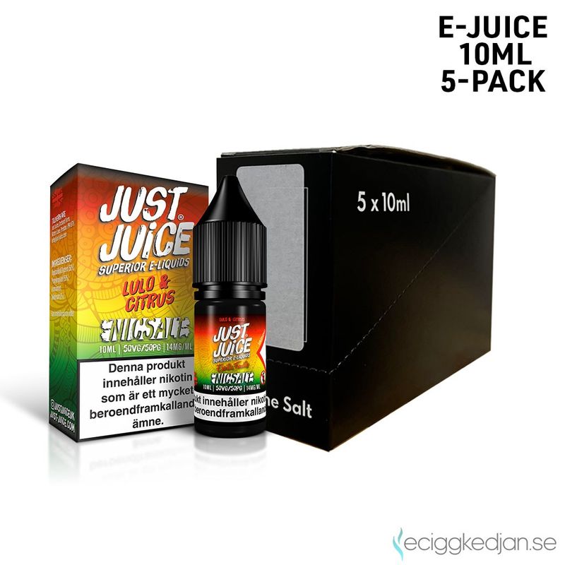 Just Juice Exotic Fruits | Lulo & Citrus | 10ml E-Juice | 5pack