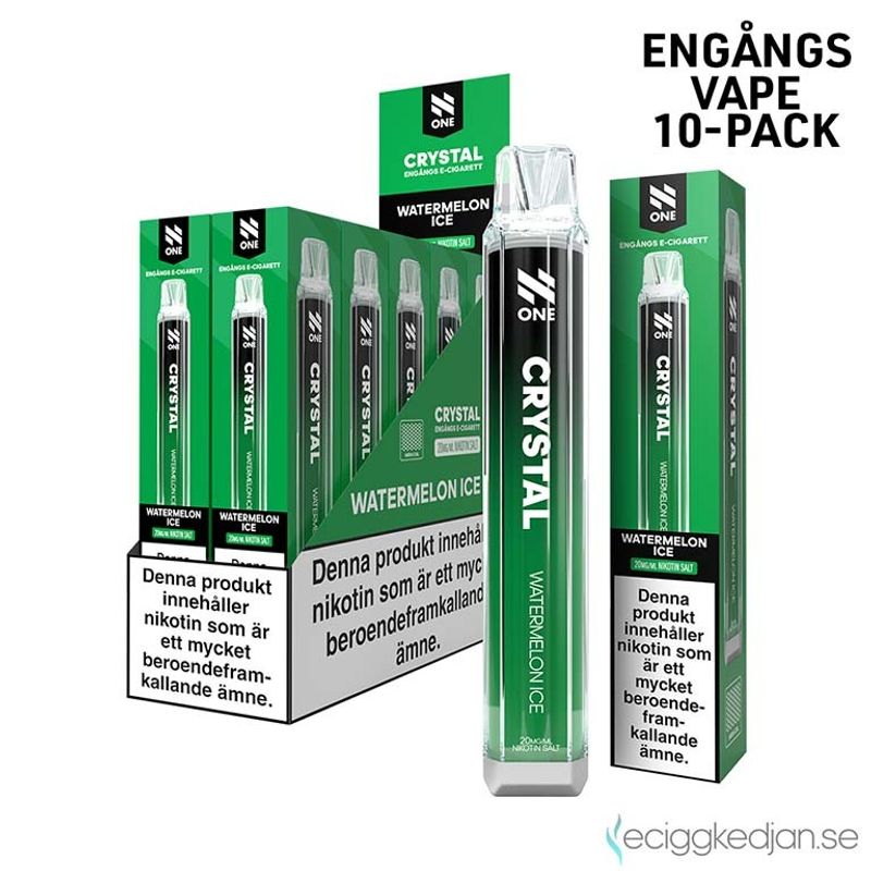 N One Crystal | Watermelon Ice | Engångsvape | 10pack