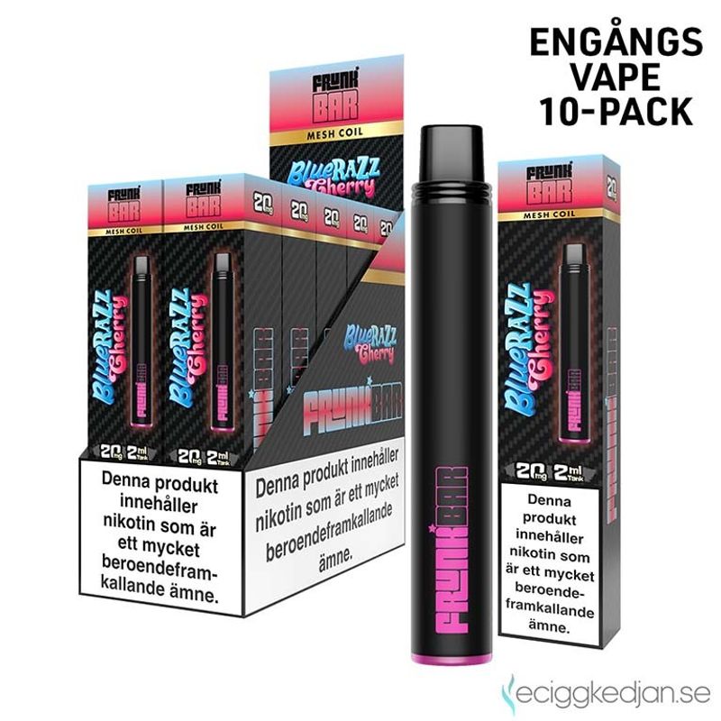 Frunk Bar | Blue Razz Cherry | Engångsvape | 10pack