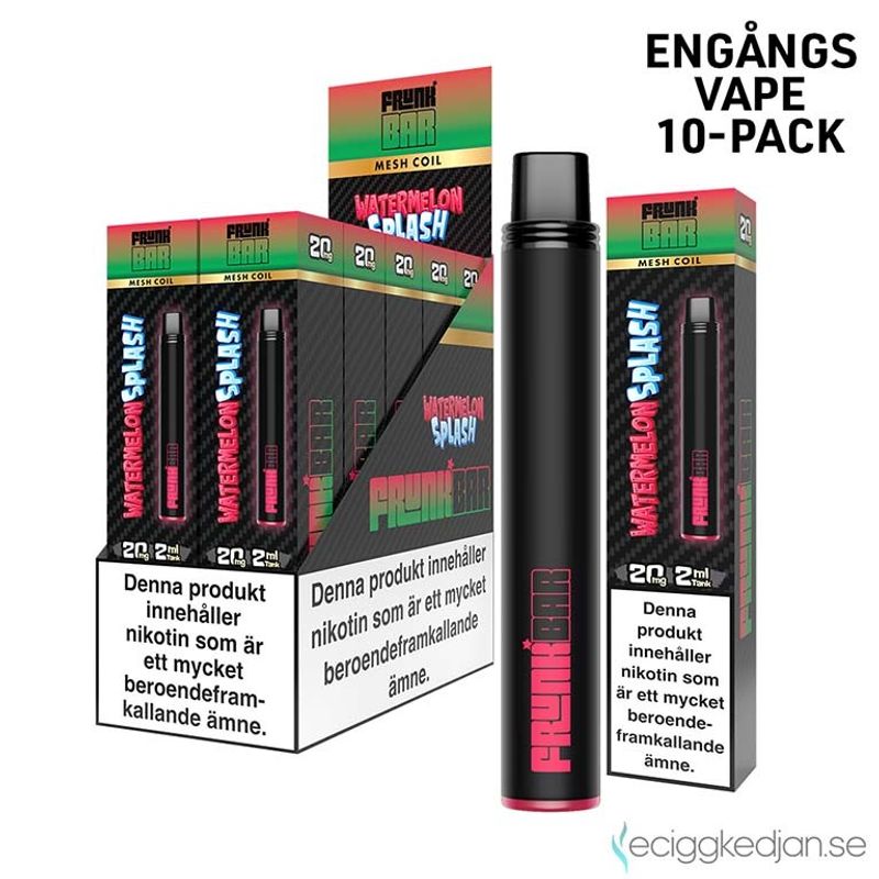 Frunk Bar | Watermelon Splash | Engångsvape | 10pack