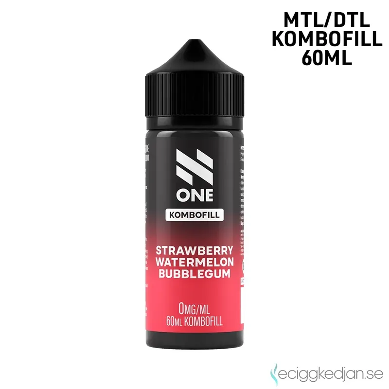 N One | Strawberry Watermelon Bubblegum | 60ml Kombofill