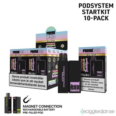 Pod Click Kit | Frunk | Strawberry Watermelon Bubblegum | Batteri inkl Förfylld Pod | 2*10pack | Limited Edition