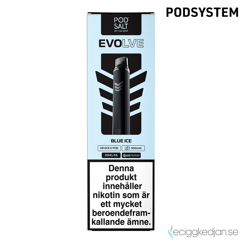 Evolve Mesh Pod Kit | Starter Kit (Blue) Blue Ice | Batteri inkl Förfylld Pod | OBS!! Utgånget Datum