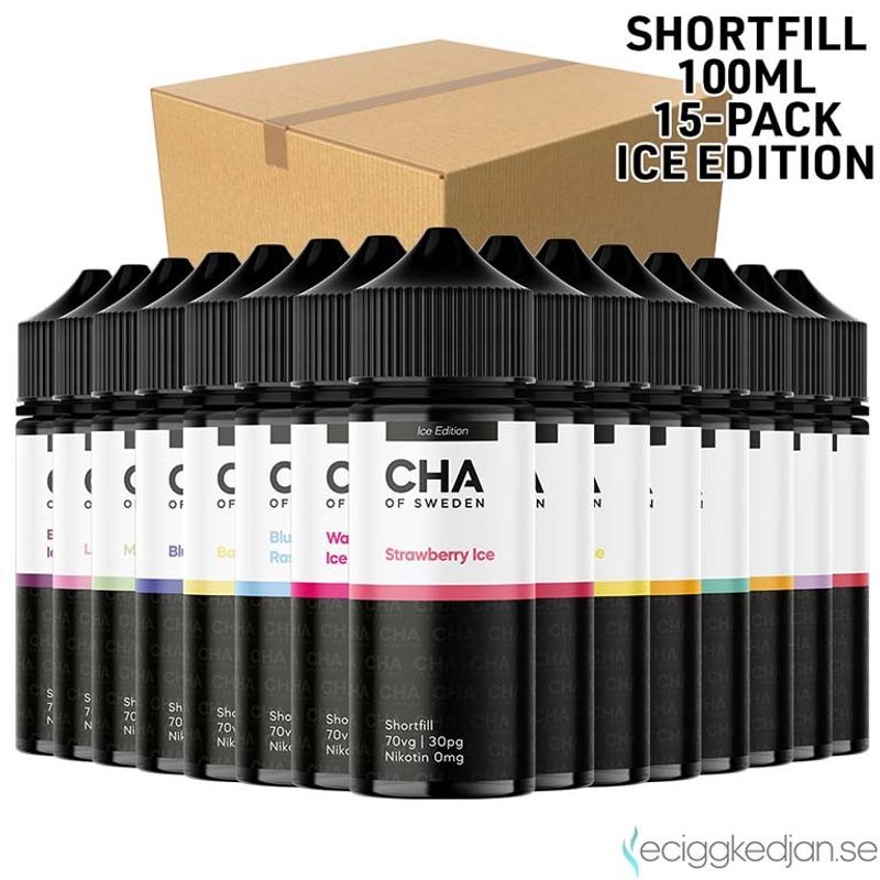 CHA of Sweden Ice Edition | Komplett Pack | 15st*Shortfill 100ml