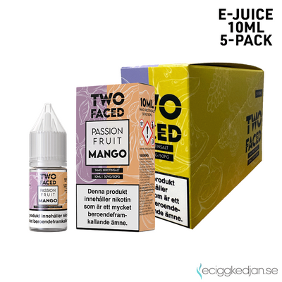 Two Faced | Passion Fruit Mango | 10ml E-Juice | 5pack