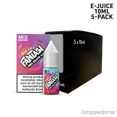 Fantasi Bar Salt | Red Grape Ice | 10ml E-Juice | 5pack