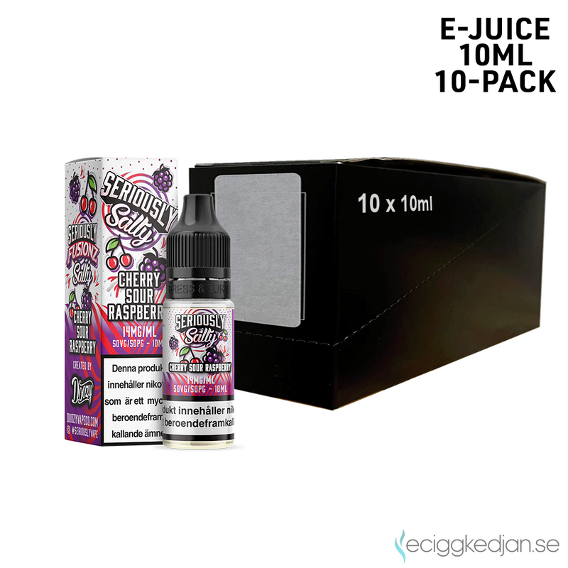 Seriously Salty | Cherry Sour Raspberry | 10ml E-Juice | 10pack