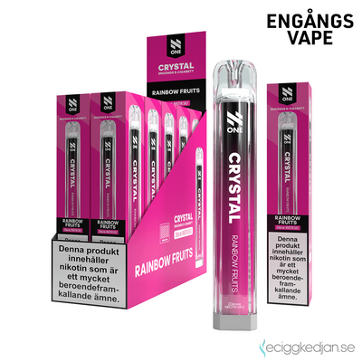 N One Crystal | Rainbow Fruits | Engångsvape | 10pack