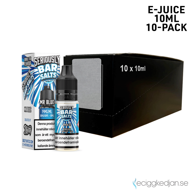 Seriously Bar Salts | Mr Blue | 10ml E-Juice | 10pack