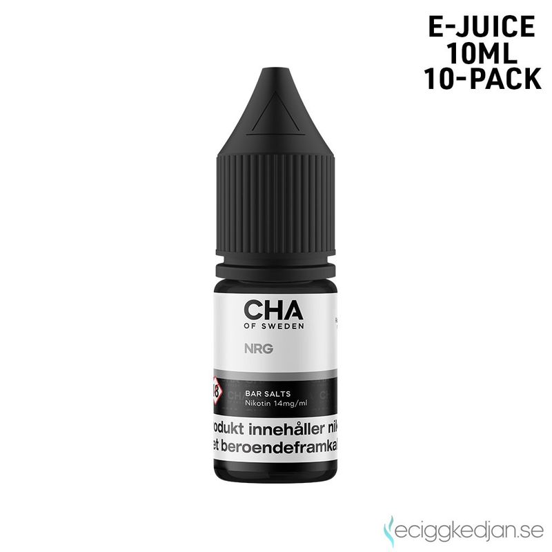 CHA of Sweden Drinks Edition | NRG | 10ml E-Juice | 10pack